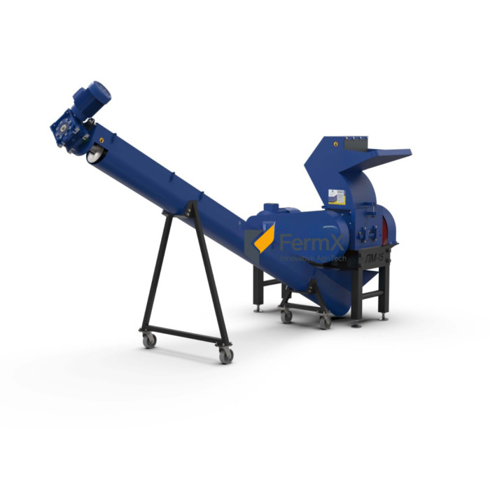 PM-18 Meat and Bone Crusher with Screw Conveyor