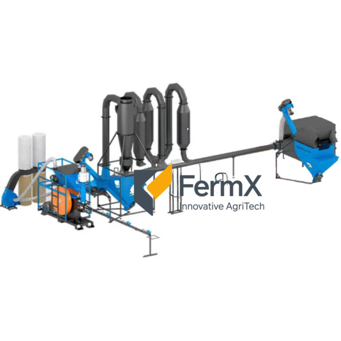 Impact-Presse für Briketts „Ecopress“ + Aerodynamischer Trockner SA-400